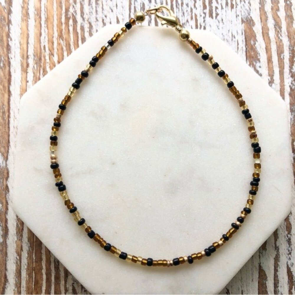 Wild One Seed Bead Anklet